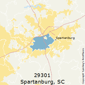 spartanburg sc zip code map Best Places To Live In Spartanburg Zip 29301 South Carolina spartanburg sc zip code map