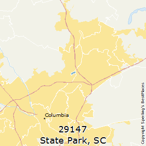 State_Park,South Carolina County Map