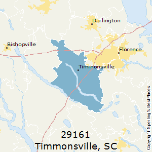 Timmonsville,South Carolina County Map