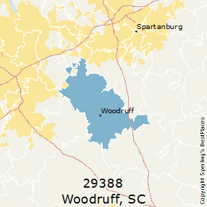 Woodruff,South Carolina County Map