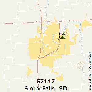 Sioux Falls Zip Code Map Best Places To Live In Sioux Falls (Zip 57117), South Dakota