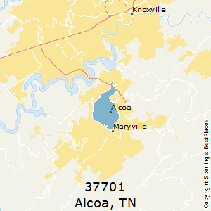 Alcoa,Tennessee County Map