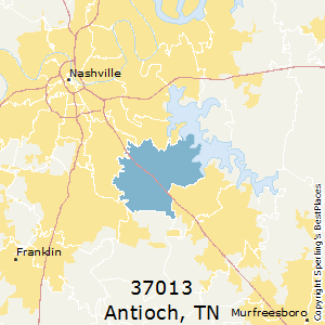 Antioch,Tennessee County Map