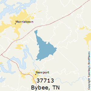 Bybee,Tennessee County Map