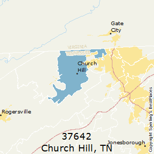 Church_Hill,Tennessee County Map