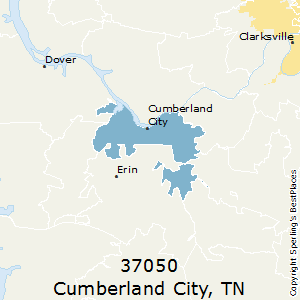 Cumberland_City,Tennessee County Map
