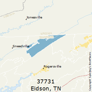 Eidson,Tennessee County Map