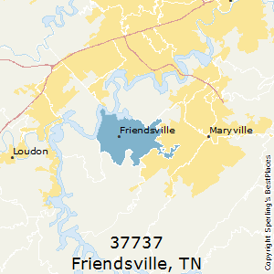 Friendsville,Tennessee County Map