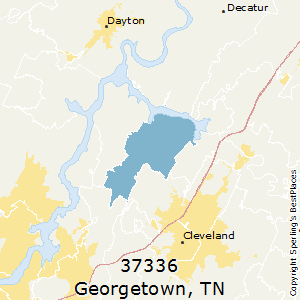 Georgetown,Tennessee County Map