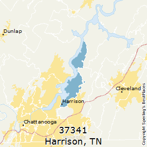 Harrison,Tennessee County Map