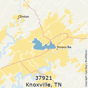 Knoxville,Tennessee County Map