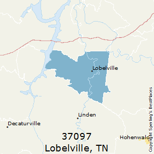Lobelville,Tennessee County Map