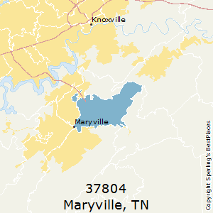 Maryville,Tennessee County Map
