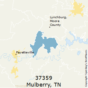 Mulberry,Tennessee County Map