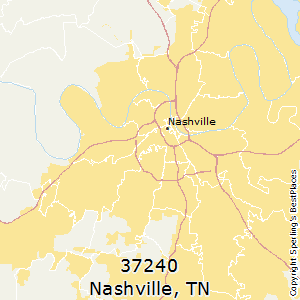 Nashville,Tennessee County Map