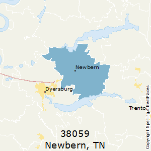 Newbern,Tennessee County Map