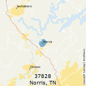 Norris,Tennessee County Map
