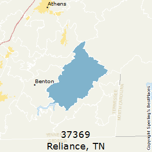 Reliance,Tennessee County Map