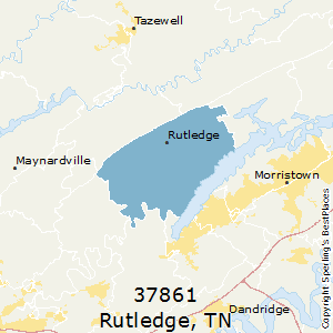Rutledge,Tennessee County Map