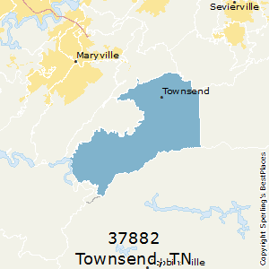 Townsend,Tennessee County Map