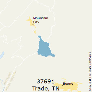 Trade,Tennessee County Map