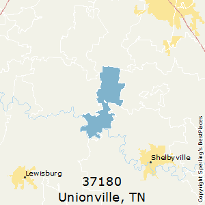 Unionville,Tennessee County Map