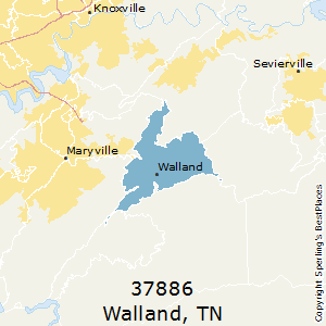 Walland,Tennessee County Map