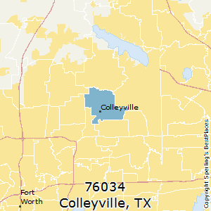 Colleyville,Texas(76034) Zip Code Map