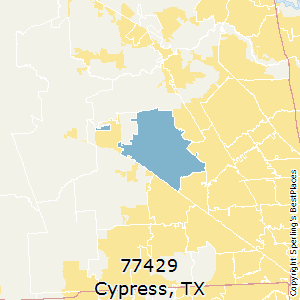 Cypress,Texas County Map
