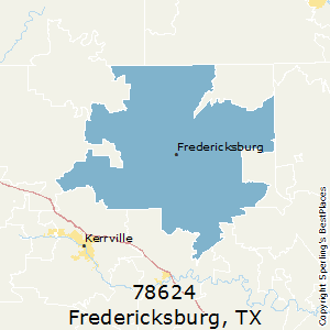Fredericksburg,Texas County Map