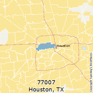 77007 Zip Code Map Best Places to Live in Houston (zip 77007), Texas