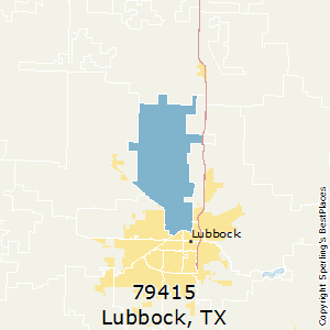 Lubbock,Texas County Map