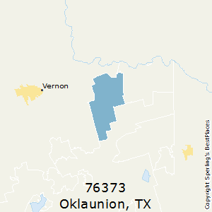 Oklaunion,Texas County Map