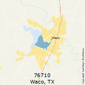 Waco,Texas County Map