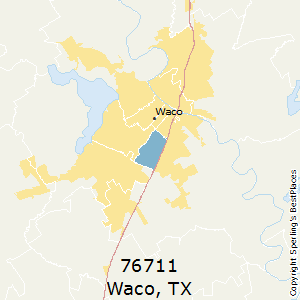 Waco,Texas County Map
