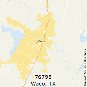Waco,Texas(76798) Zip Code Map