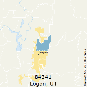Logan,Utah County Map