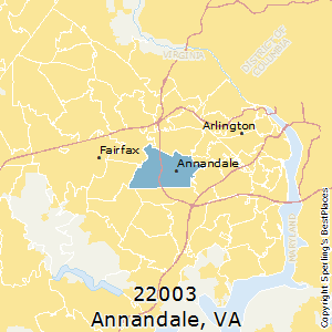 Annandale,Virginia County Map