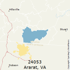 Ararat,Virginia County Map