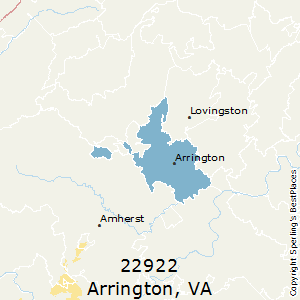 Arrington,Virginia County Map