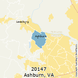 Ashburn,Virginia County Map