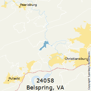 Belspring,Virginia County Map