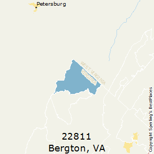 Bergton,Virginia County Map