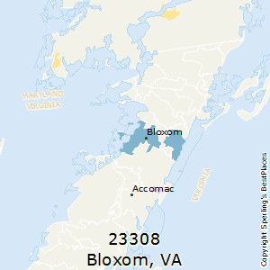 Bloxom,Virginia County Map