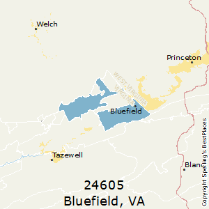 Bluefield,Virginia County Map