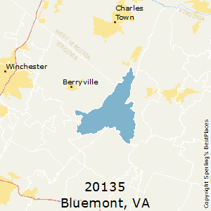 Bluemont,Virginia County Map