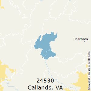 Callands,Virginia County Map