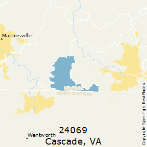 Cascade,Virginia County Map