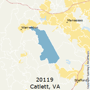 Catlett,Virginia County Map