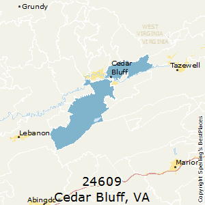 Cedar_Bluff,Virginia County Map
